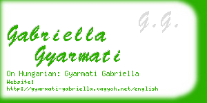 gabriella gyarmati business card